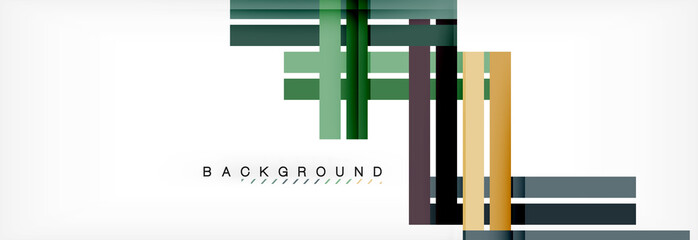 Color stripes and lines, geometric abstract background