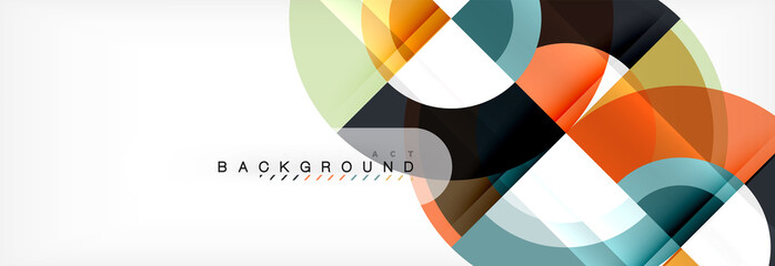 Obraz premium Vector circle abstract background