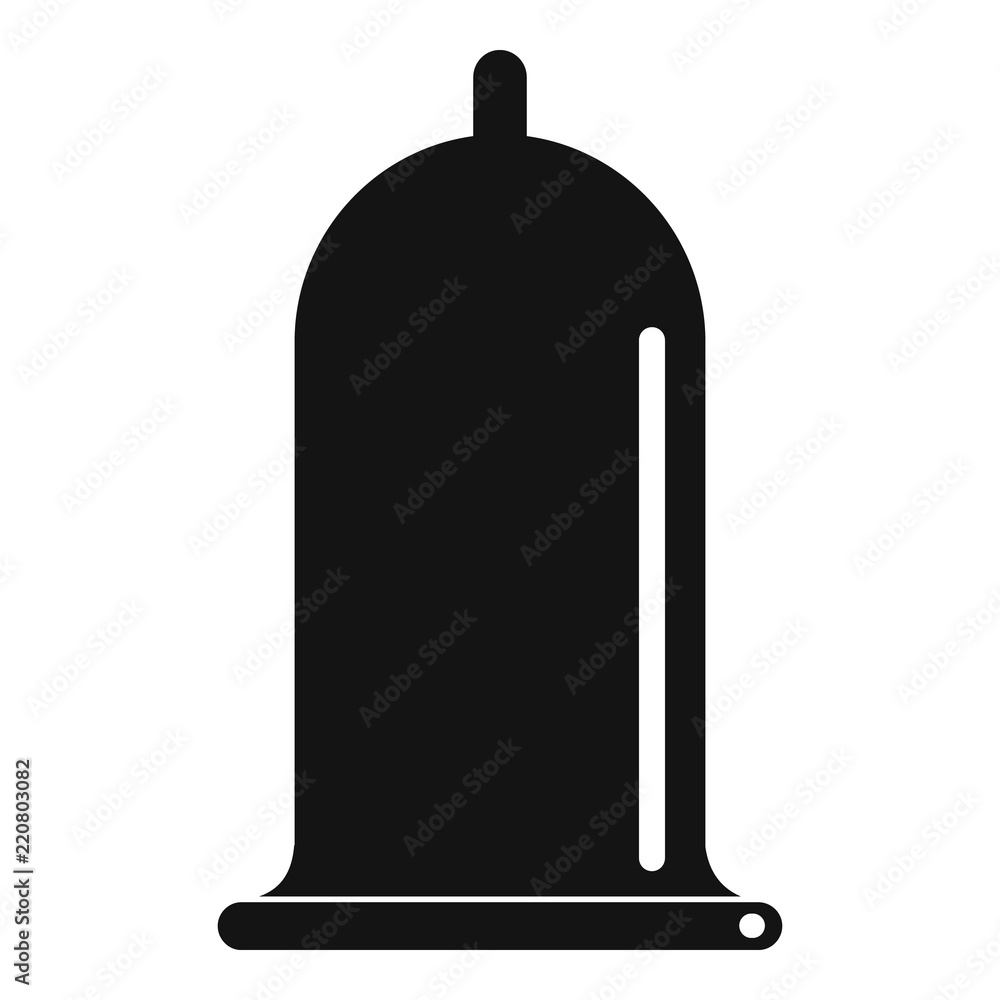 Poster open condom icon. simple illustration of open condom vector icon for web design isolated on white ba