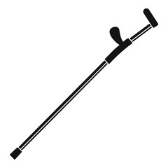 Modern walking stick icon. Simple illustration of modern walking stick vector icon for web design isolated on white background