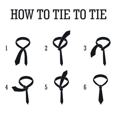 Men tie infographic. Simple illustration of men tie vector infographic for web design