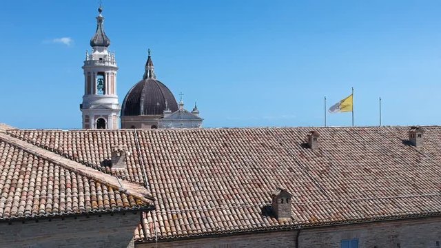 Basilica della Santa Casa ancient architecture of Loreto Italy