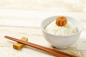 梅干しとご飯