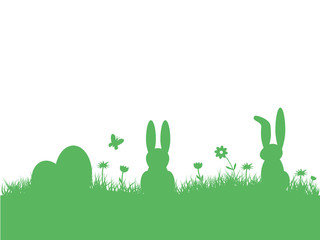 Easter background.Holiday background.Green easter illustration.