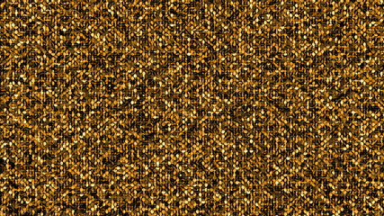 Beautiful black background with golden glitter. 3d illustration, 3d rendering.