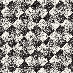 Obraz premium Abstract textured geometric shapes background. Vector seamless vintage grungy pattern.