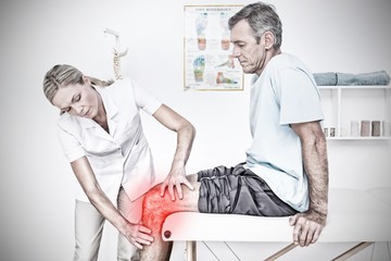 Composite image of highlighted pain