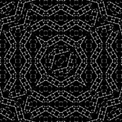 Dark Intricate Geometric Seamless Pattern