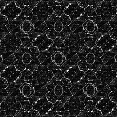 Black and White Geometric Abstract Pattern