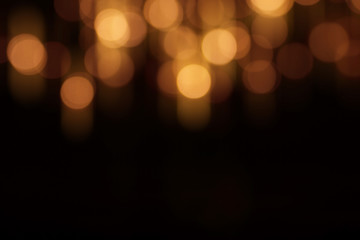 Christmas background with gold bokeh