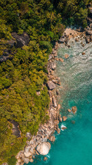 Silver Beach desde el aire en la Isla de Koh Samui