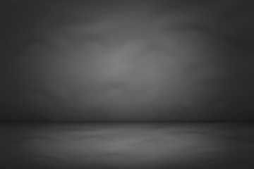 dark and black gradient studio and room background