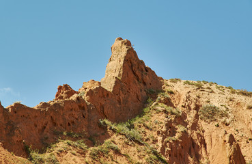 Fototapeta premium Fairy Tale Canyon, Kyrgyzstan.