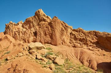 Fototapeta premium Fairy Tale Canyon, Kyrgyzstan.