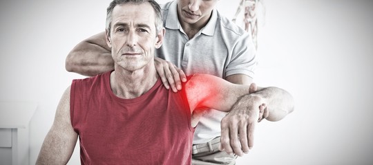 Composite image of highlighted pain