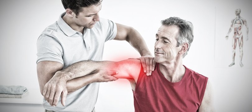 Composite image of highlighted pain