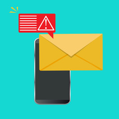 Alert, attention notification. Important reminder. Vector illustration. Error message concept.