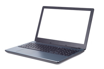 Modern one laptop isolated on the white background
