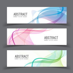 Vector abstract design banner template.vector illustration.