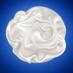 Fototapeta premium A splash of milk. 3d illustration, 3d rendering.