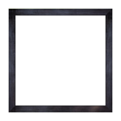 Black wood frame isolated on white background. Object with clipping path