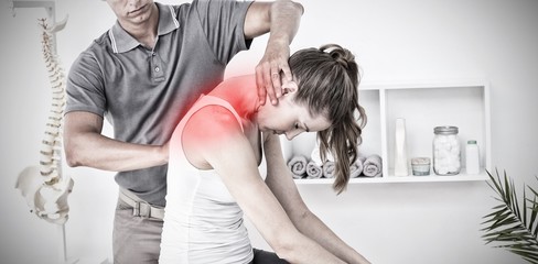 Composite image of highlighted pain - Powered by Adobe