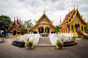 Fototapeta na wymiar Thai temple roof, outdoor