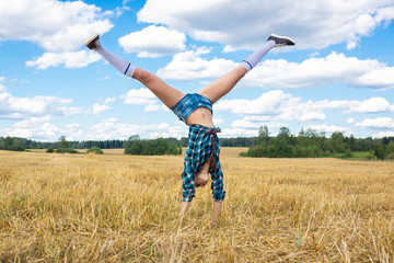 young girl gymnast