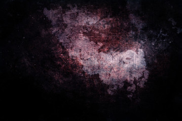 Black background with scratches and stains for scary graphics