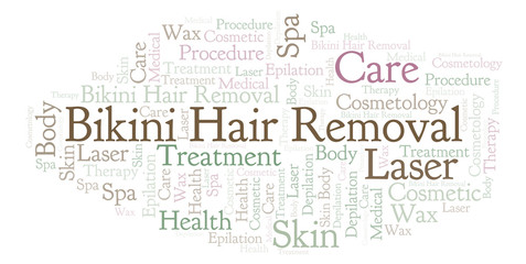 Bikini Hair Removal word cloud.