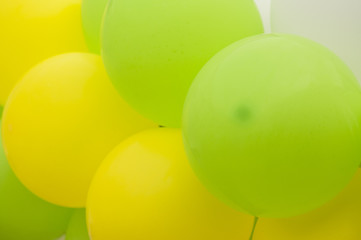 Beautiful balloon colorful on white background