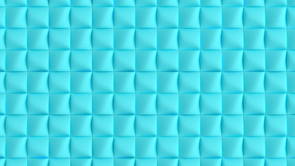 Azure background with cubes. 3d illustration, 3d rendering.