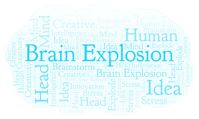 Fototapeta premium Brain Explosion word cloud.