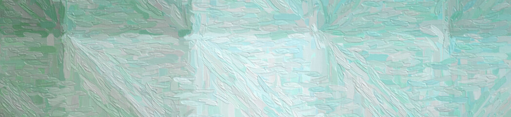 Obraz premium Brown, grey and green Impasto with long brush strokes in banner shape background illustration.