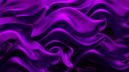 Luxury background with purple drapery fabric. 3d illustration, 3d rendering.