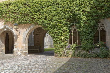 A transitional gate in the monastery courtyard in Bebenhausen - Germany.