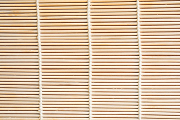 Bamboo mat for table setting.