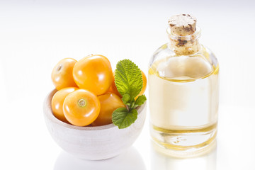 cape gooseberry fruit, uvilla on white background