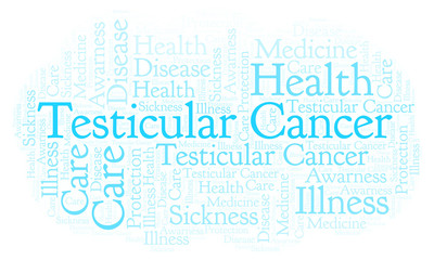 Fototapeta premium Testicular Cancer word cloud.