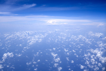 Fototapeta na wymiar Blue Sky with white clouds 
