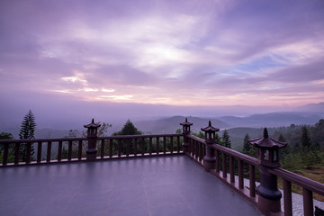 Scenery from the "Linh Quy Phap An" temple, Bao Loc, Vietnam