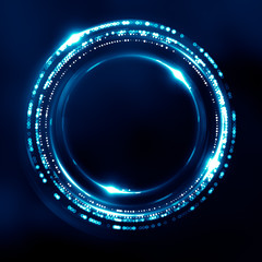 Fantastic, abstract, black, space background. 3d illustration, 3d rendering.