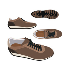 brown shoes in different angles