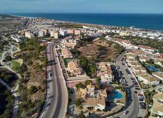 Fototapeta premium Aerial panoramic view of Torrevieja resort city. Spain