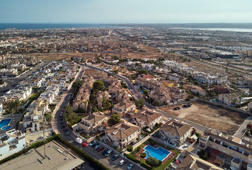 Fototapeta premium Aerial panoramic view of Torrevieja resort city. Spain