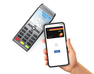 Making a mobile payment via a smartphone