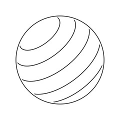 Icon of Fitness rubber ball