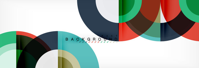 Vector circular abstract background