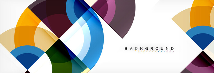 Vector circular abstract background