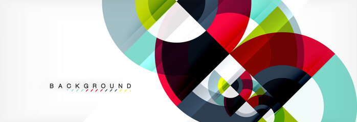 Fototapeta premium Vector circle abstract background